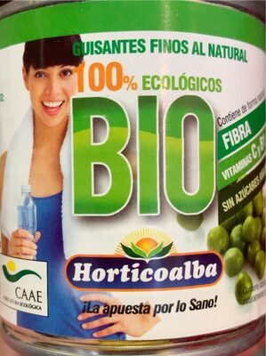 Guisantes finis al natural front packaging