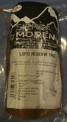 Lomo reserva taco front packaging