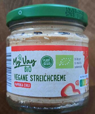 Vegane Bio-Streichcreme - Paprika-Chili