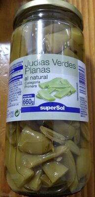 Judías verdes planas al natural