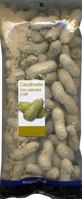 Cacahuete con cáscara y sal