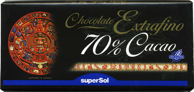 Tableta de chocolate negro 70% cacao