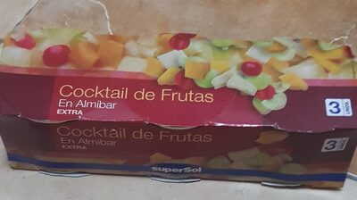Cocktail de frutas en almibar front packaging
