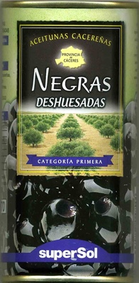 Aceitunas negras cacereñas deshuesadas