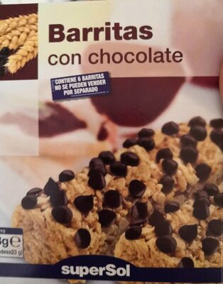 Barritas con chocolate