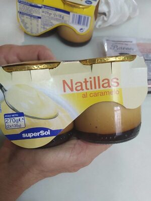 Natillas al caramelo front packaging