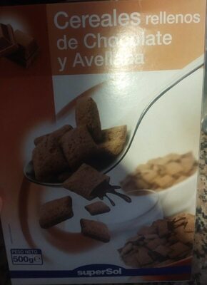 Cereales rellenos de Chocolate y Avellana