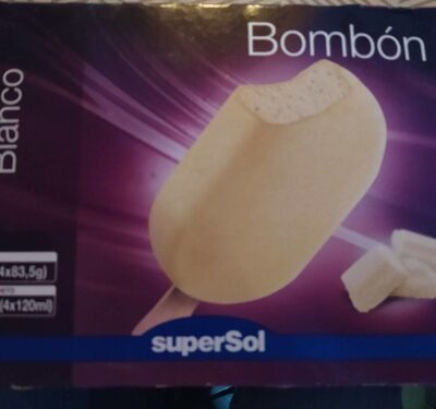 Helado Bombón blanco