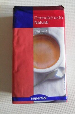 Café natural molido descafeinado