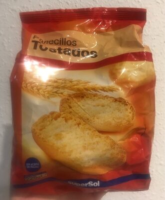 Panecillos Tostados front packaging