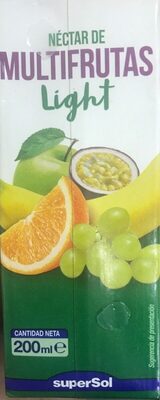 Néctar de multifrutas light front packaging