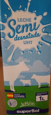 Leche semi desnatada uht