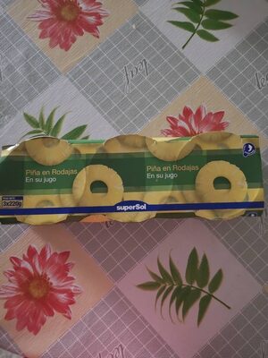 PIÑA EN RODAJAS EN SU JUGO