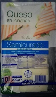 Queso en lonchas semicurado