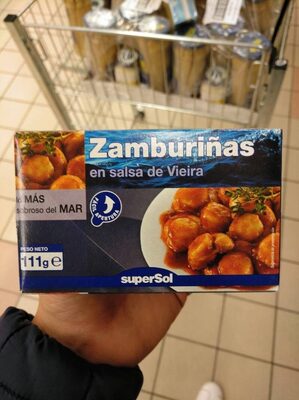 Zamburiñas en salsa Vieira front packaging