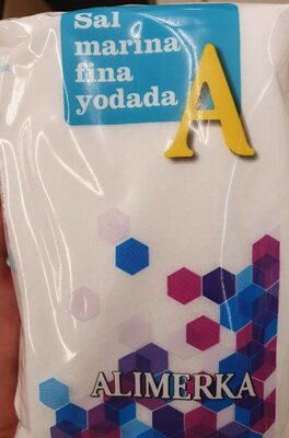 Sal marina fina yodada front packaging