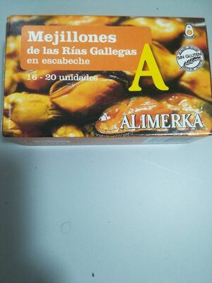 Mejillones de las rías gallegas en escabeche front packaging