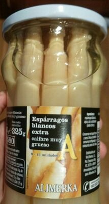 Espárragos blancos extra calibre muy grueso