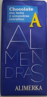 Chocolate con leche y almendras extrafino front packaging