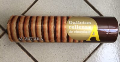 Galletas rellenas de chocolate