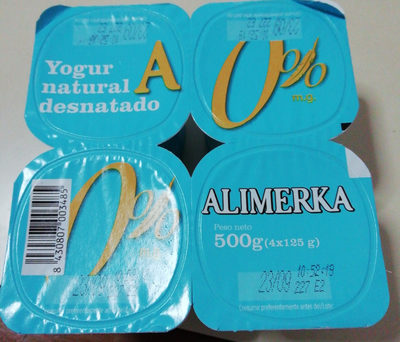 Yogur natural desnatado