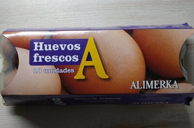 Huevos frescos front packaging