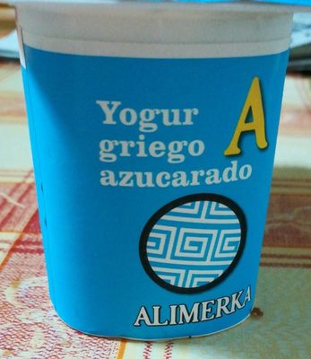 Yogur griego azucarado