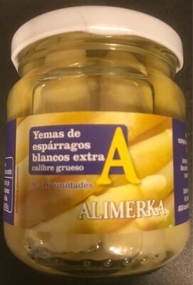 Yemas de espárragos blancos extra calibre grueso