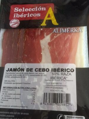 Jamón de cebo ibérico