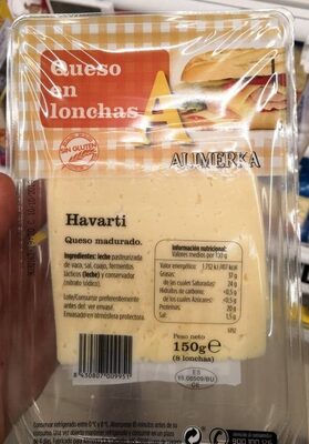 Havarti en lonchas front packaging
