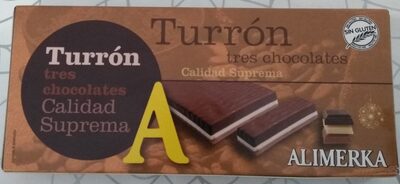 Turrón tres chocolates