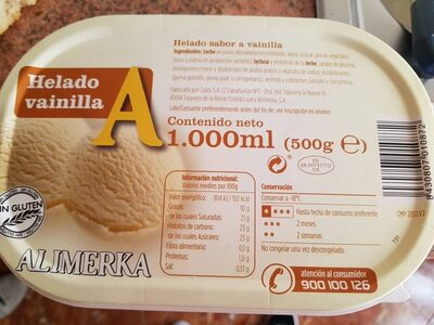 Helado de vainilla