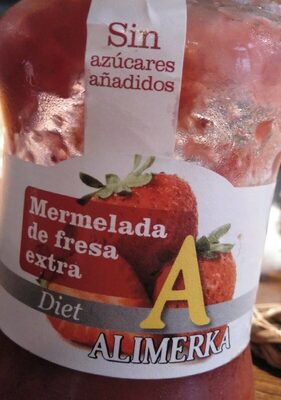 Mermelada de fresa diet front packaging