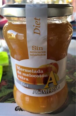Mermelada de melocotón extra diet front packaging