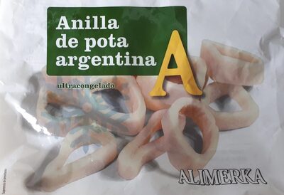Anilla de pota argentina ultracongelada front packaging