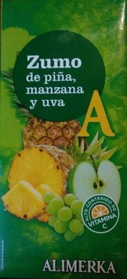 Zumo de piña, manzana y uva