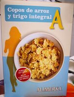 Copos de arroz y trigo integral