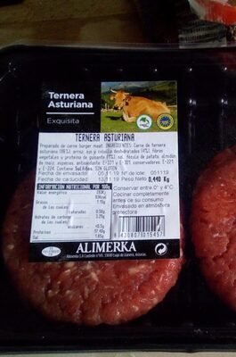 Burger meat ternera asturiana