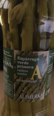 Espárrago verde primera front packaging