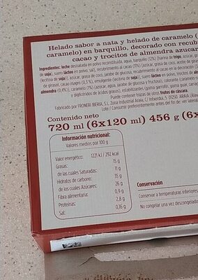 Cono nata y caramelo