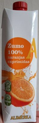 Zumo 100% naranjas exprimidas
