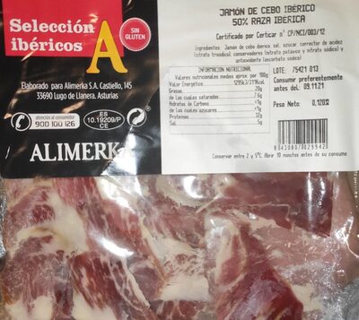 Jamón de cebo ibérico 50% raza ibérica