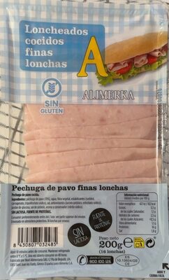 Pechuga de pavo finas lonchas front packaging