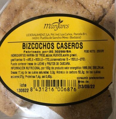 bizcochos caseros