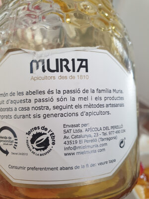 Muria ingredients label