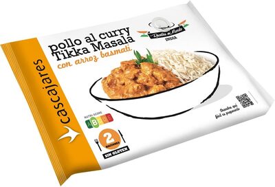 Pollo al curry con arroz basmati