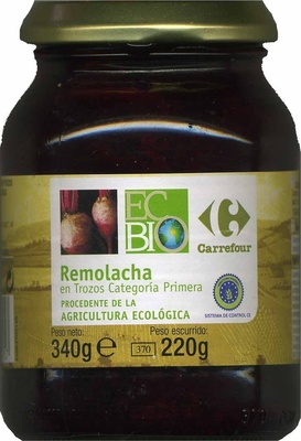 Remolacha roja en rodajas