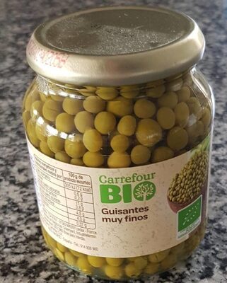 Petits pois très fins front packaging