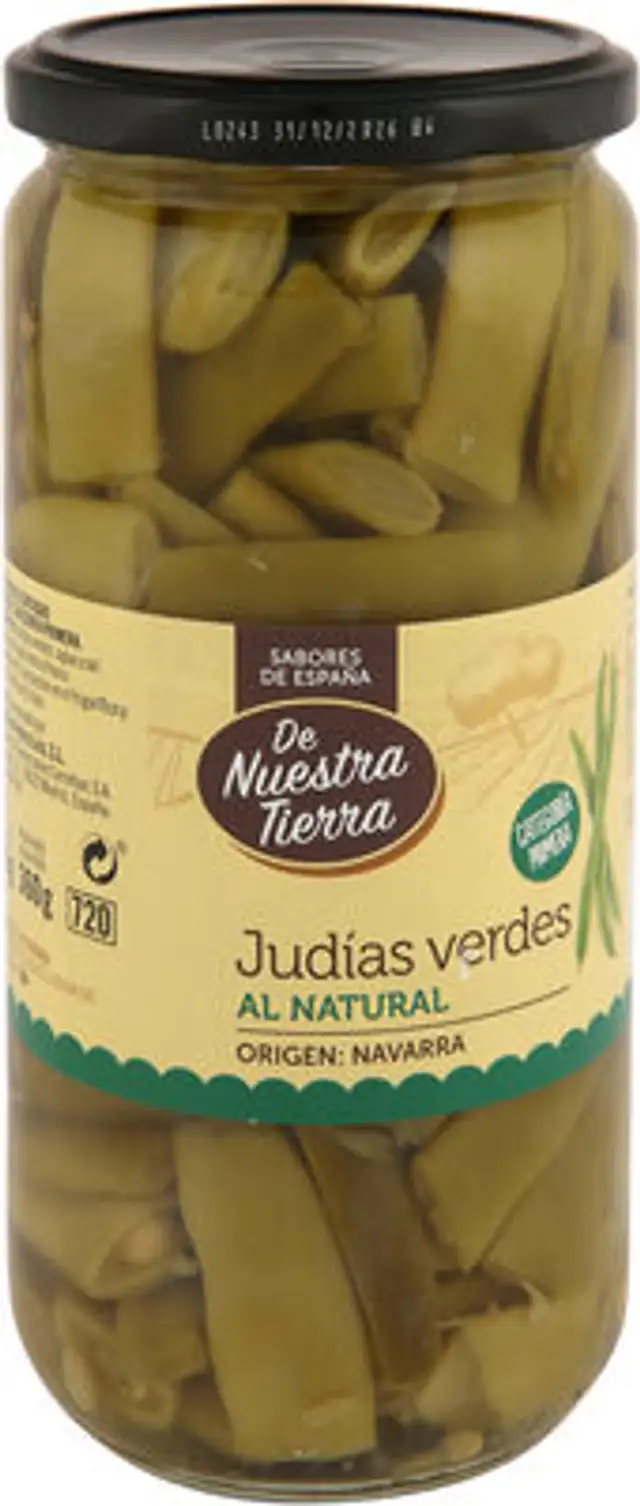 Judias verdes front packaging