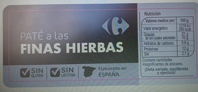 Paté a las finas hierbas